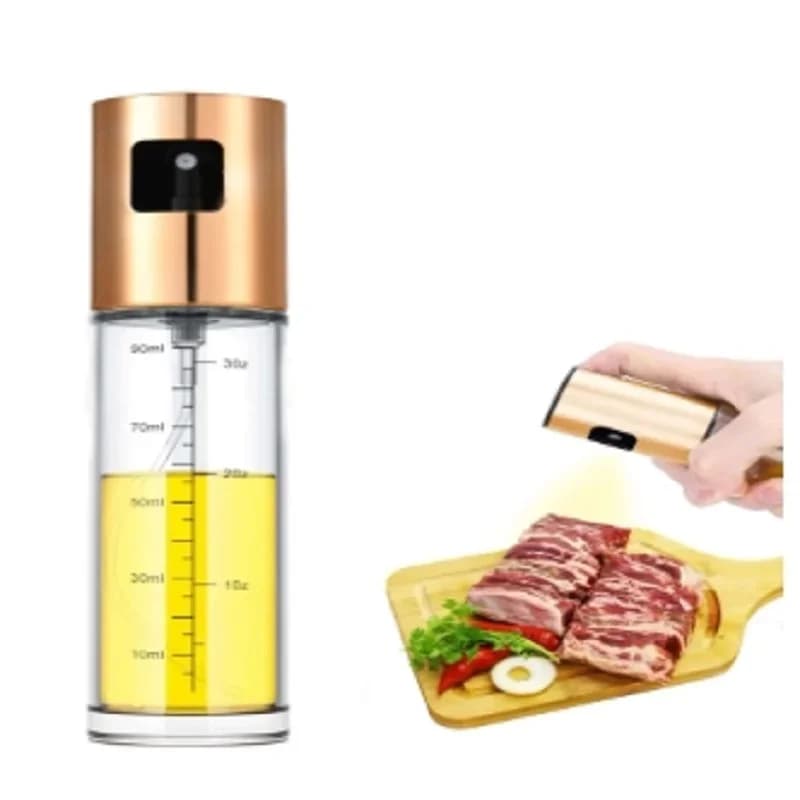 1 قطعة زجاجة رش زيت 100/200/300/500ml للمطبخ والمنزل، زجاجة رذاذ لزيت الزيتون الصالح للأكل، بخاخ زيت ضبابي، بخاخ للقلي الهوائي