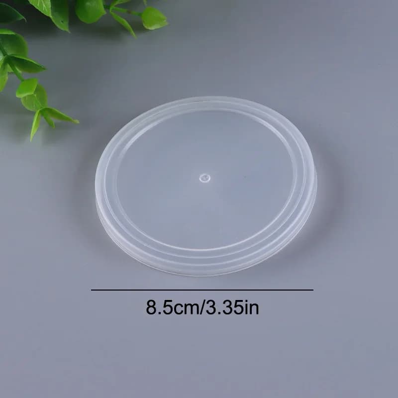 5 قطع ABS غطاء علب شفاف محمول قابل لإعادة الاستخدام لحفظ الطعام طازجًا غطاء صفيح للعلب لوازم منزلية للحيوانات الأليفة