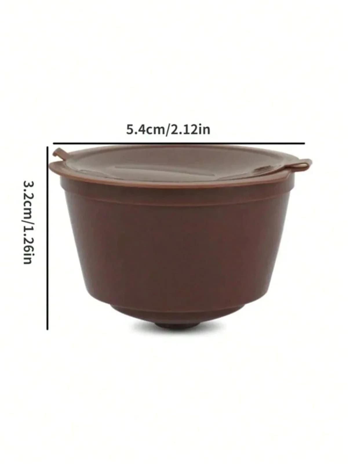 1/2/3/5 قطعة كبسولات قهوة قابلة لإعادة الاستخدام مع فلتر وكوب وتوزيع لماكينة Nescafe Dolce Gusto، طقم كبسولات قهوة قابلة لإعادة التعبئة ومتوافق