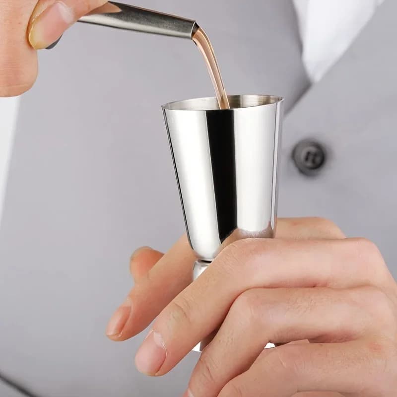 كوب قياس من الستانلس ستيل، شاكر كوكتيل، جigger مزدوج القياس للمشروبات الكحولية، زجاجة قياس للخلط، أداة بار للحفلات