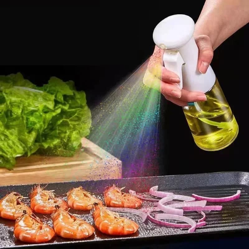 1 قطعة زجاجة رش زيت 100/200/300/500ml للمطبخ والمنزل، زجاجة رذاذ لزيت الزيتون الصالح للأكل، بخاخ زيت ضبابي، بخاخ للقلي الهوائي